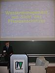 11 Walter Wohanka bei seinem Vortrag "Wassermanagement aus der Sicht des Pflanzenschutzzes"
